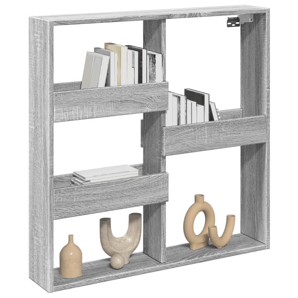 vidaXL Regal Wandschrank Grau Sonoma 80x15x80 günstig online kaufen