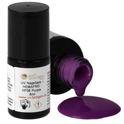 Sun Garden Nails Nagellack HF08 Purple - UV Nagellack 6ml – HEMAFREI