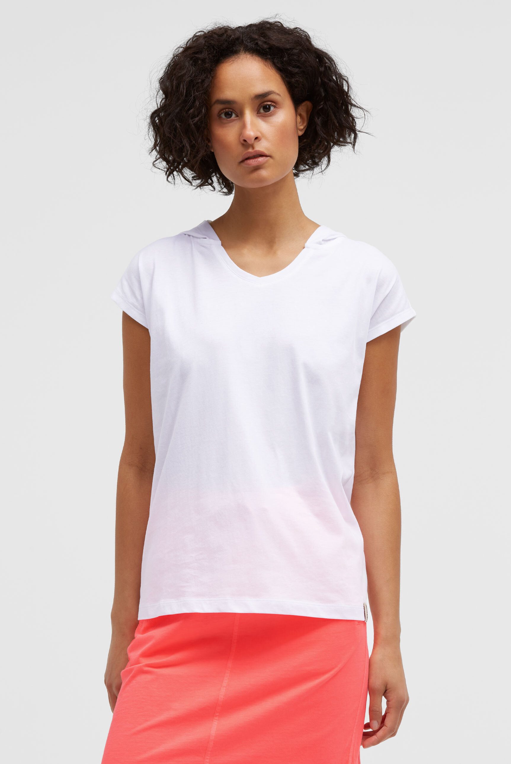 SOCCX Kapuzenshirt mit V-Ausschnitt