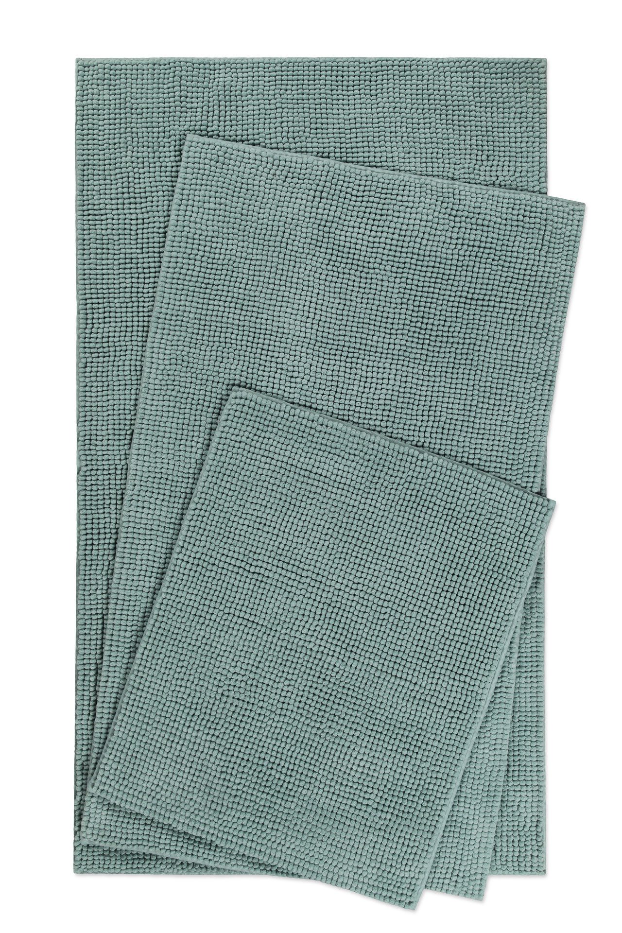 Wecon home Basics Badematte Balu, Höhe 14 mm, Polyester, rechteckig, Chenille, waschbar, rutschfest, schnell trocknend, weich, Badteppich