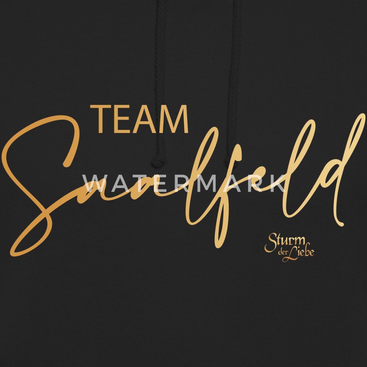 Spreadshirt Hoodie Sturm Der Liebe Team Saalfeld Hand Lettering Unisex Hoodie (1-tlg)