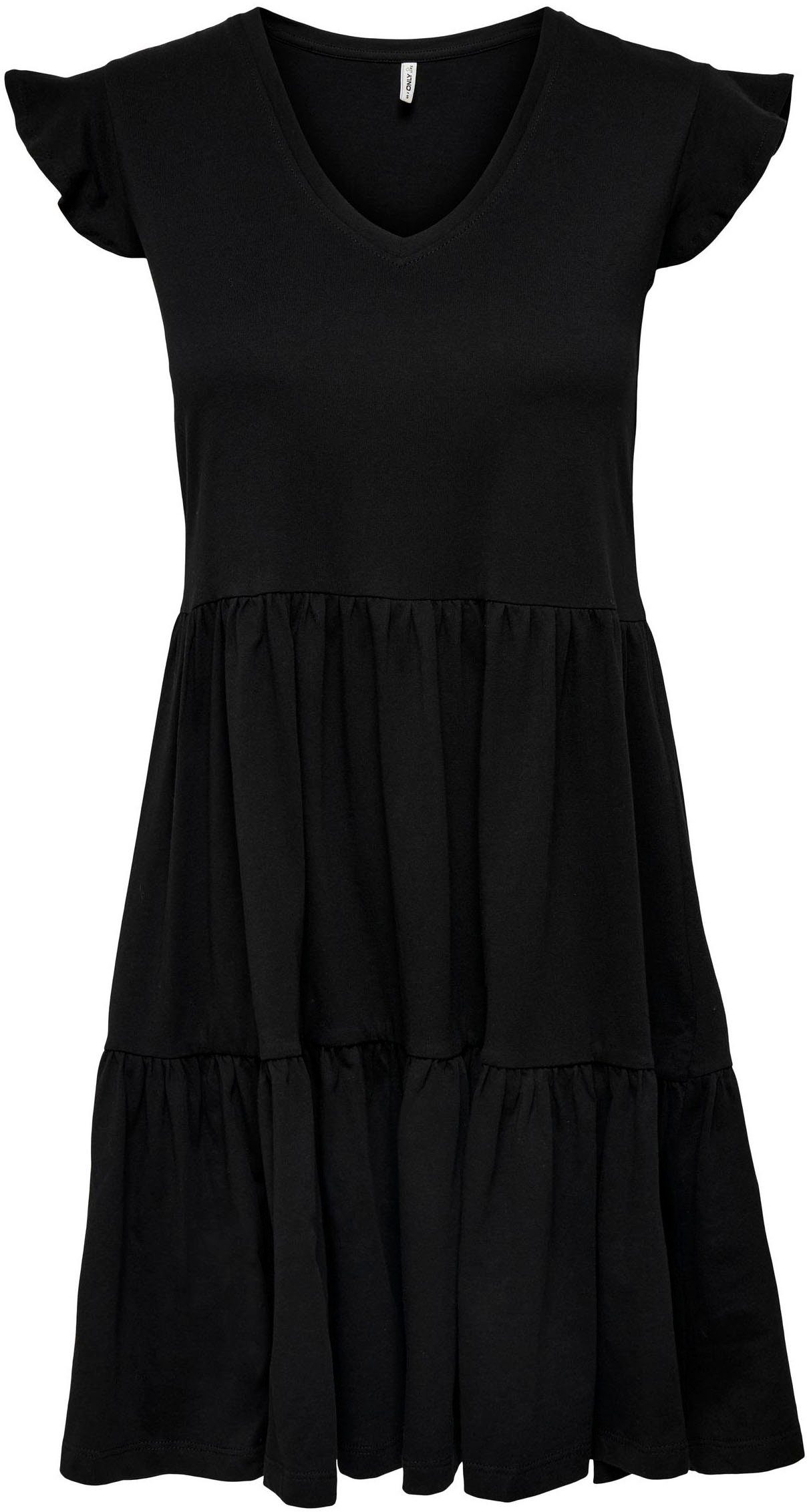 ONLY Jerseykleid ONLMAY CAP SLEEVES FRILL DRESS mehr