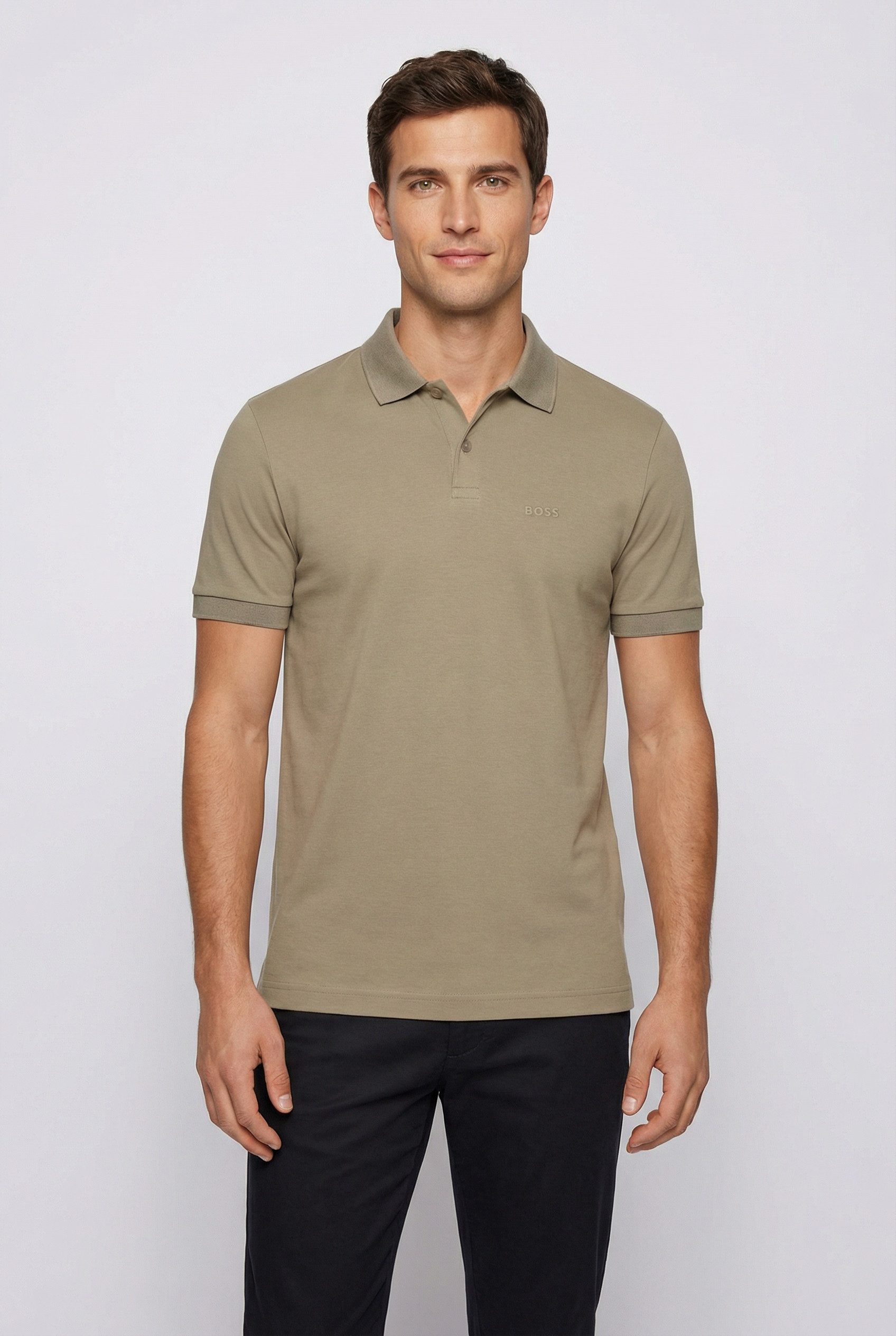 BOSS GREEN Poloshirt Pio mit Knöpfen, regular fit, toniges Logo