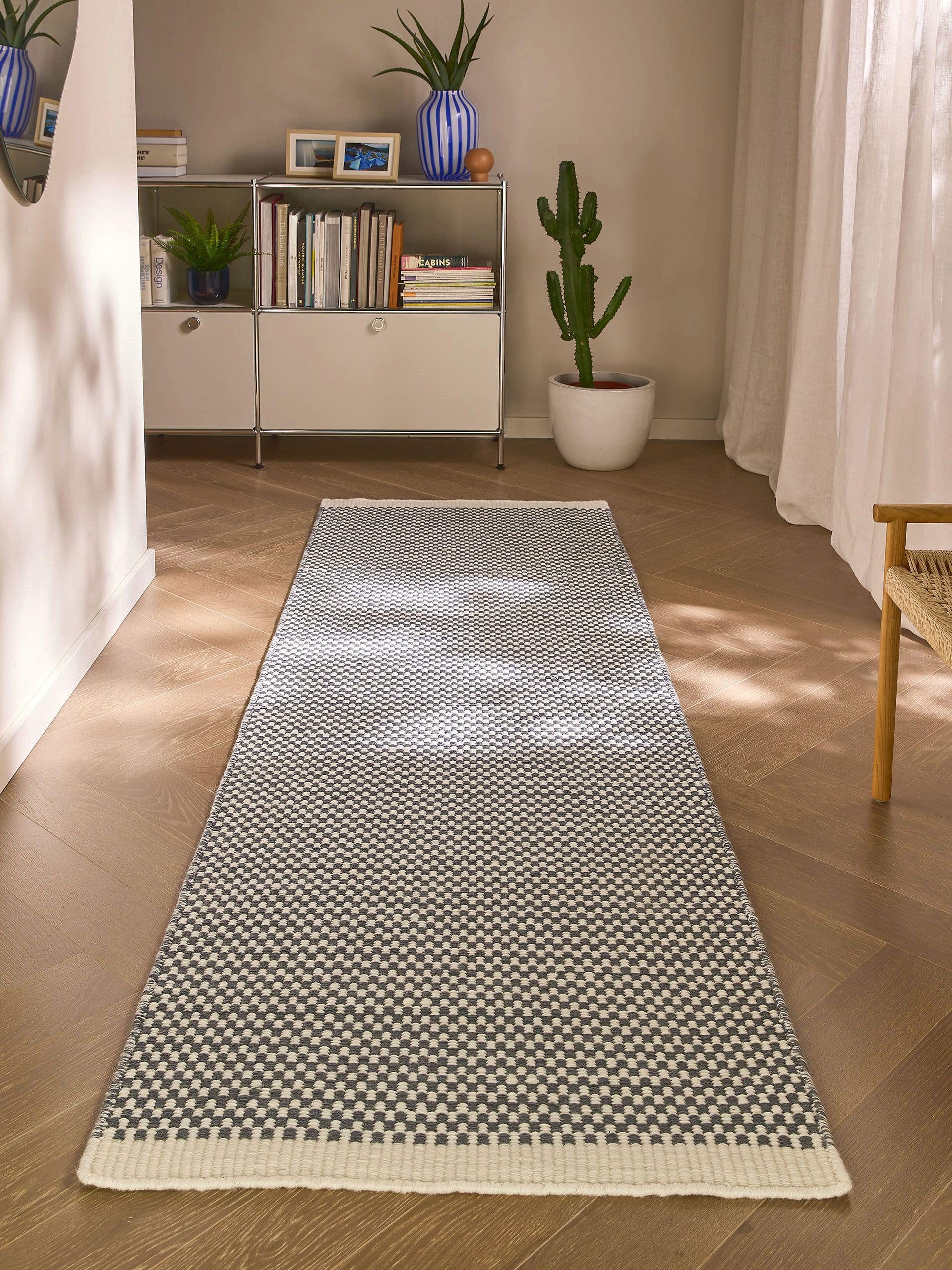 benuta Wollteppich Laura, rechteckig, Höhe: 5 mm, Kunstfaser, Berber, Ethno-Style, Wohnzimmer
