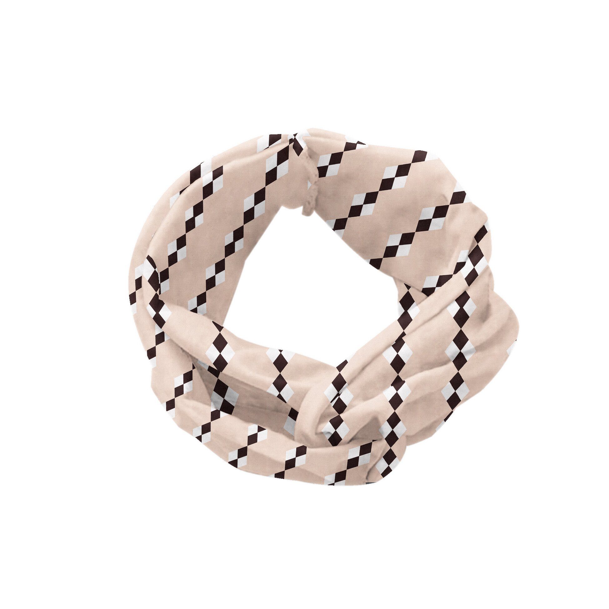 Abakuhaus Stirnband Elastisch und Angenehme alltags Streifen Pfirsich mit accessories Quadraten