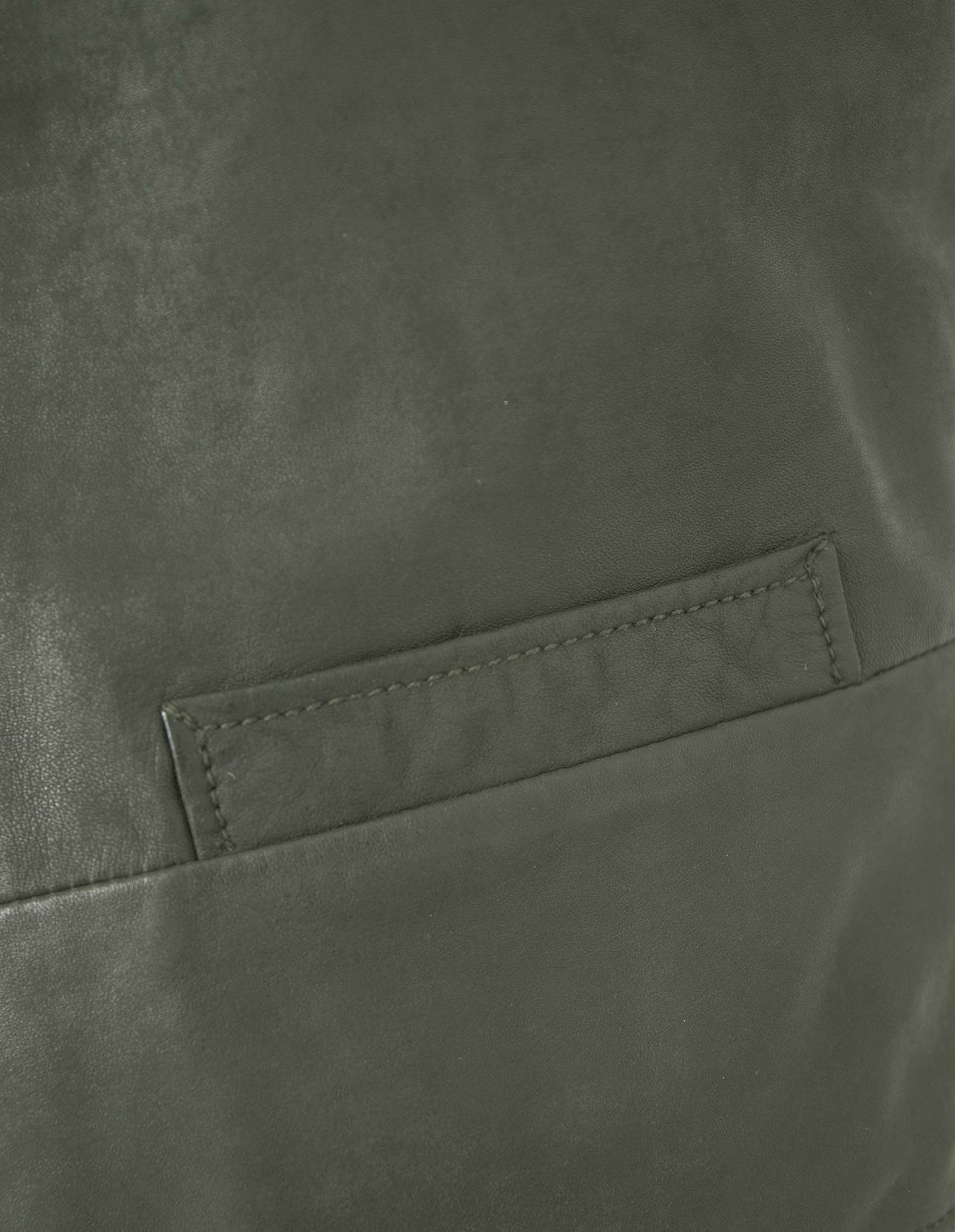 Maddox Lederweste Emilio MADDOX - Herren Lederweste Lammnubuk olive