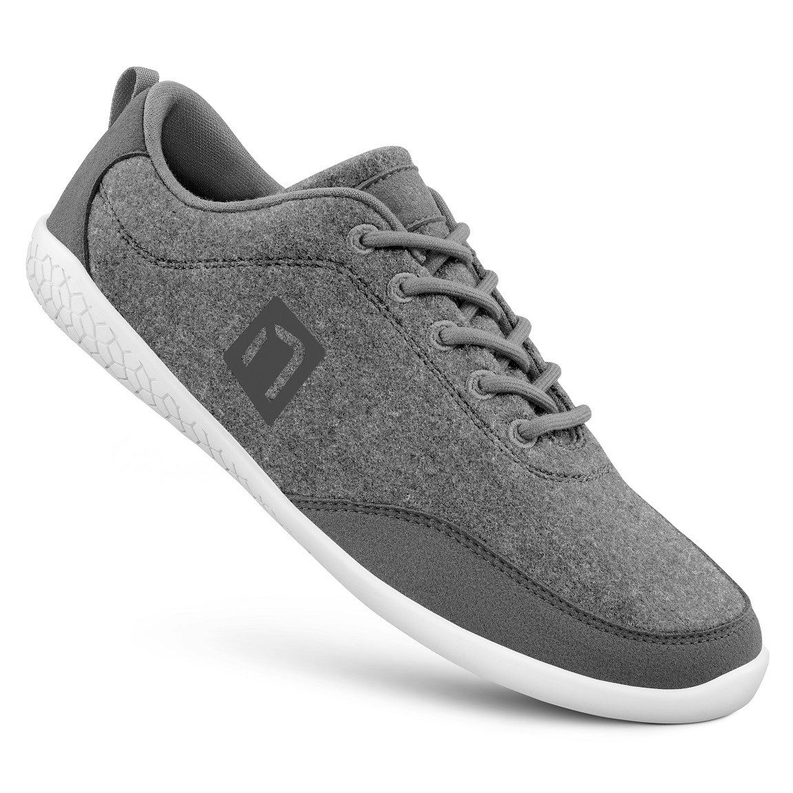NANGA Merinorunner Barefoot (100% Schurwolle) schiefergrau Herren Sneaker