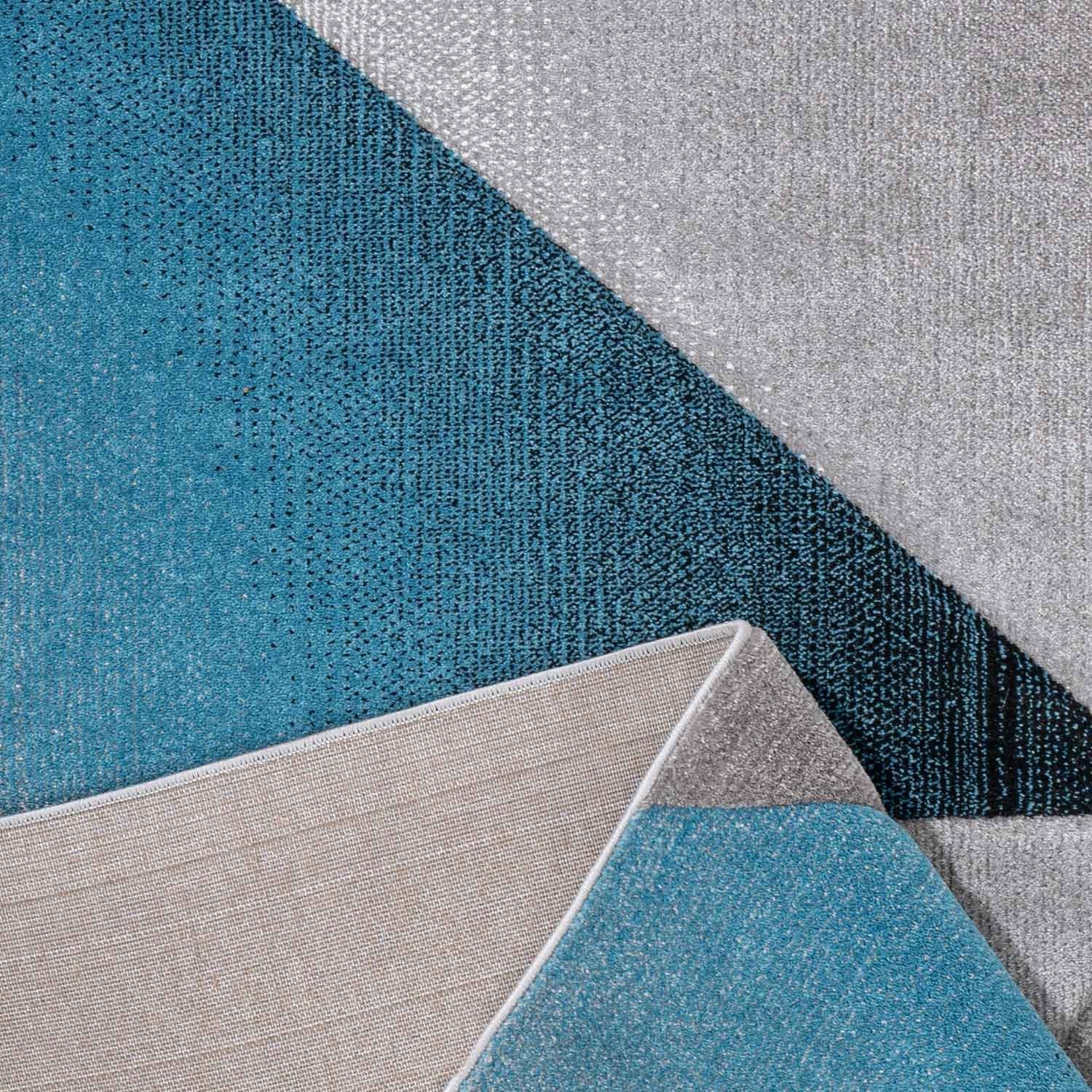 Vimoda Teppich Teppich Geometrische Muster Kurzflorig Grau, Rechteckig – Bild 3 von 5
