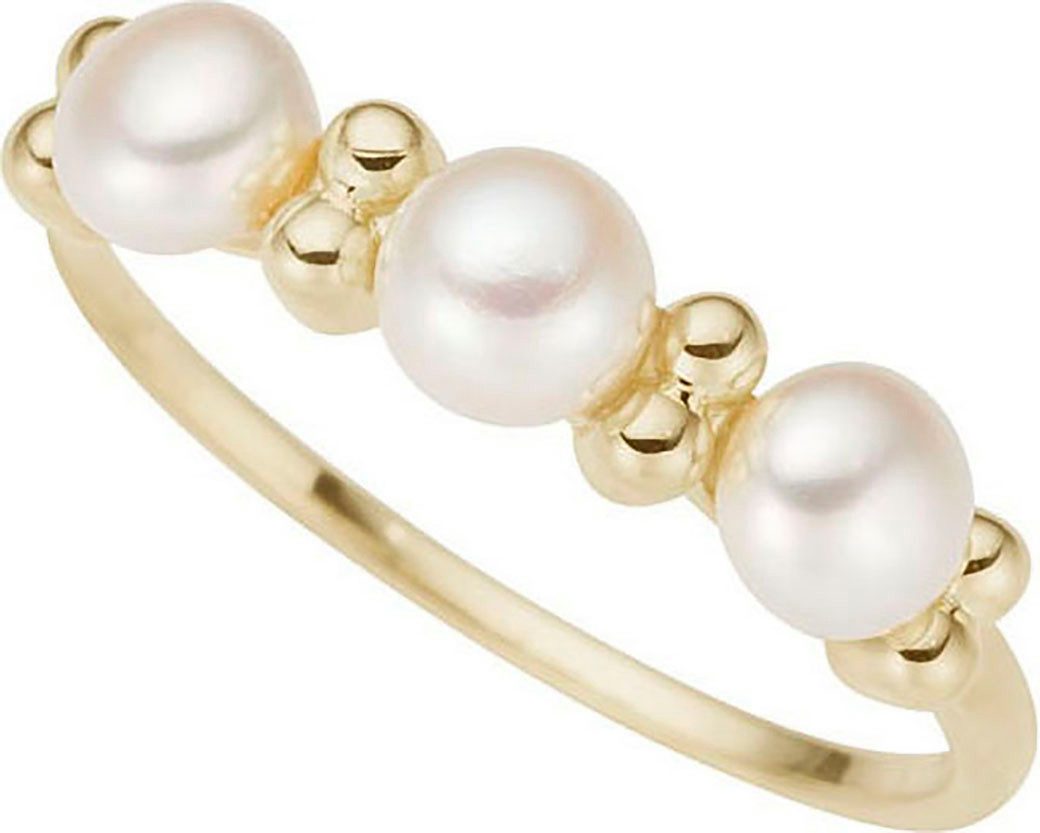 Firetti Fingerring Schmuck Geschenk Gold 333 Damenring Goldring, mit Süßwasserzuchtperle