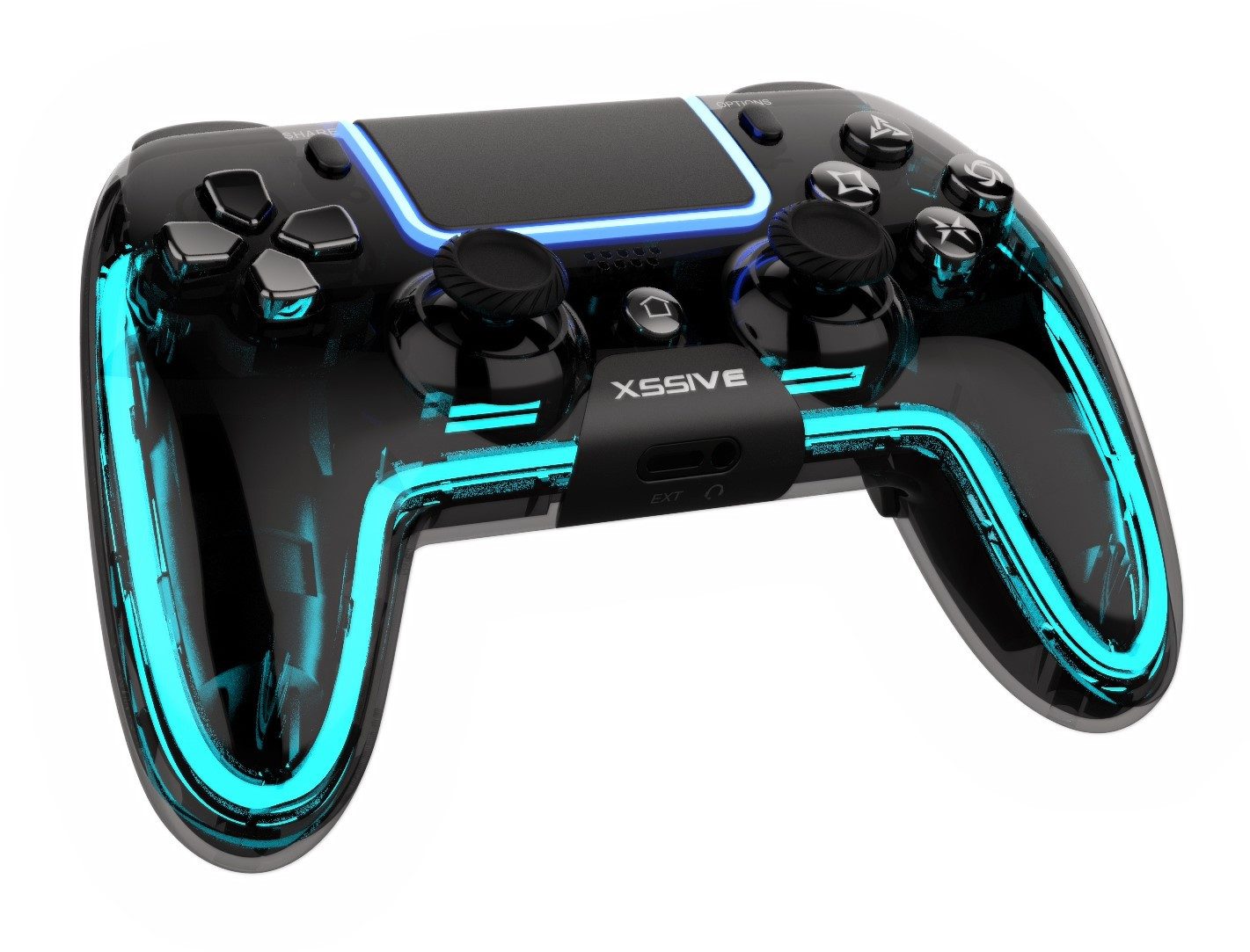 COFI 1453 RGB Wireless Controller für PS4 - Schwarz PlayStation 4-Controller