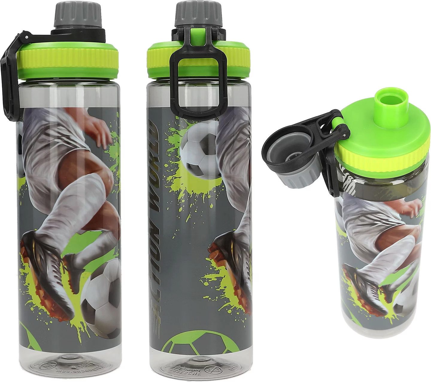 Depesche Trinkflasche Action World Trinkflasche XL Fußball 700ml Tritan BPA-frei