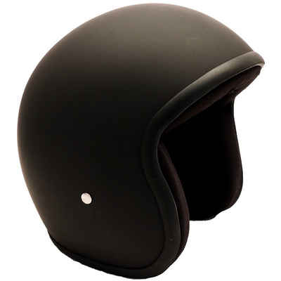 PiWear Motorradhelm PiWear Jet Evo Matt-Schwarz