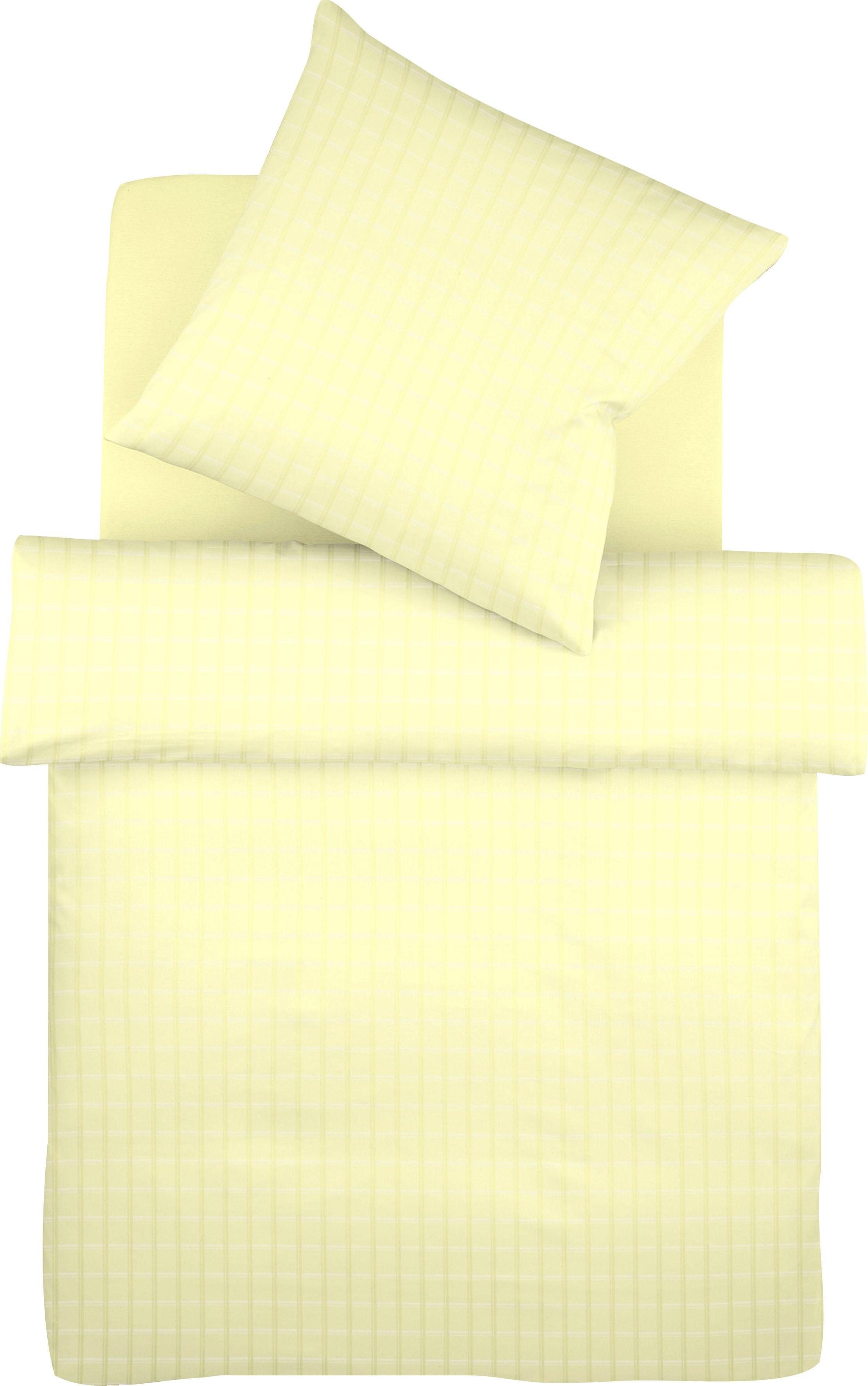 fleuresse Bettwäsche Heidelberg, Mako-Batist, 2 teilig, in karierter Optik