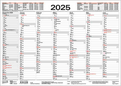Korsch Verlag Terminkalender Tafelkalender A4 "Stabil" 2025
