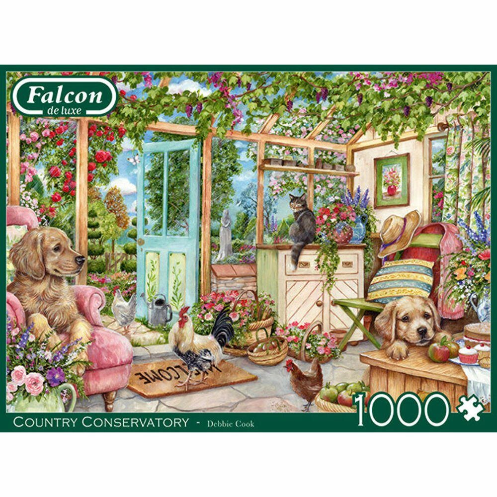 Conservatory Spiele Teile, Falcon 1000 1000 Jumbo Puzzle Country Puzzleteile