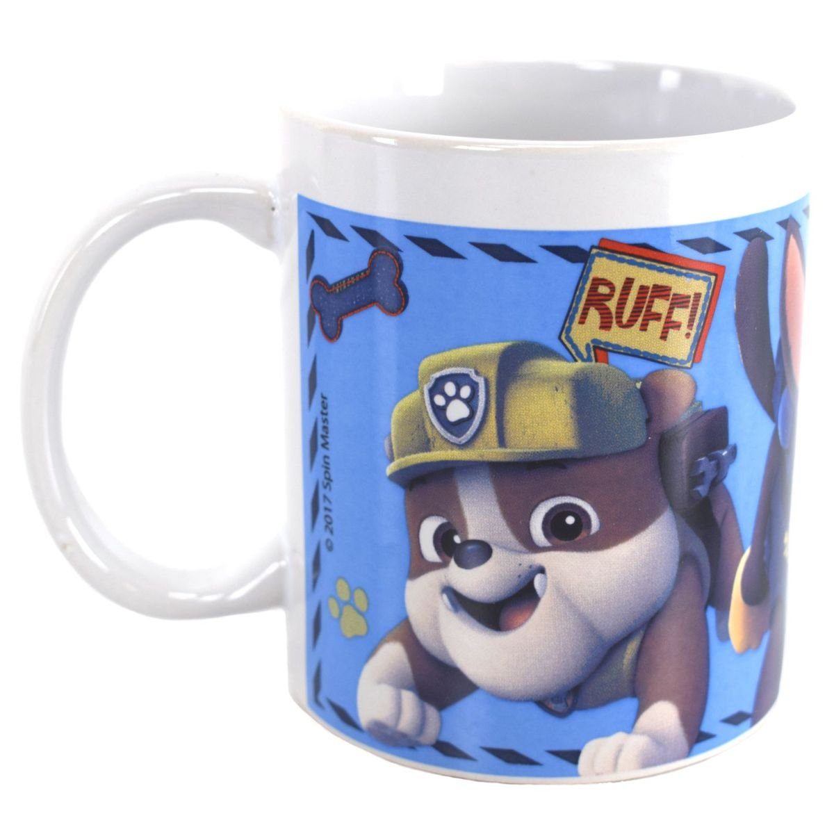 Stor Tasse für Jungs, Geschenkkarton 325 ml Patrol Design in Keramik, Paw ca. authentisches Kindertasse