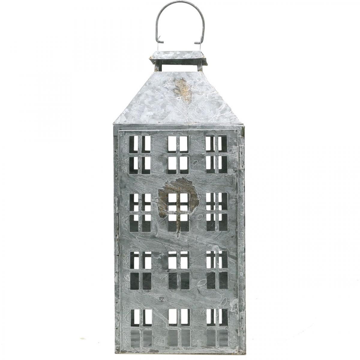 Florists Products Windlicht Vintage Metall Laterne 41,5cm Shabby Chic Lichthaus