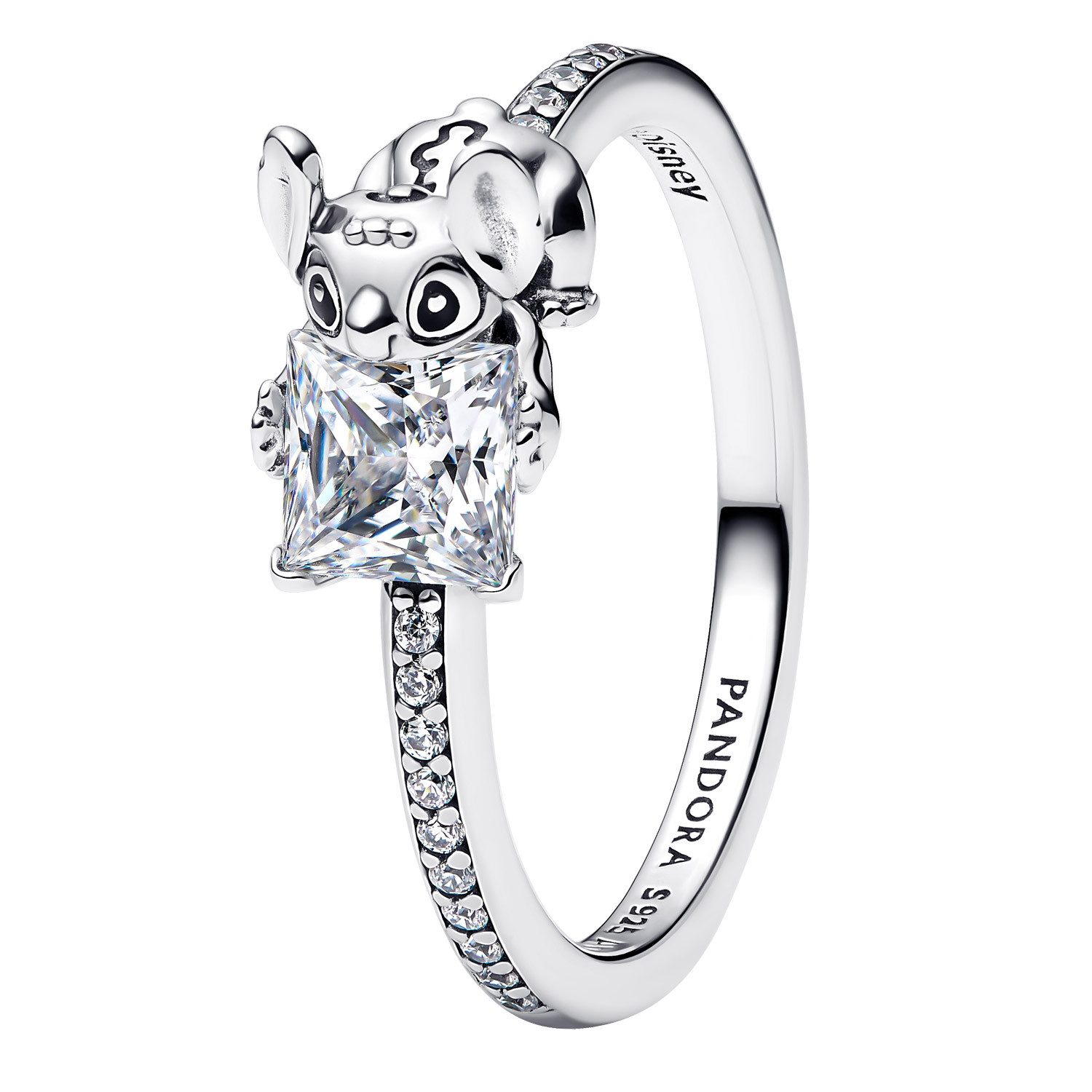Pandora Silberring Disney Stitch & Stone Silber