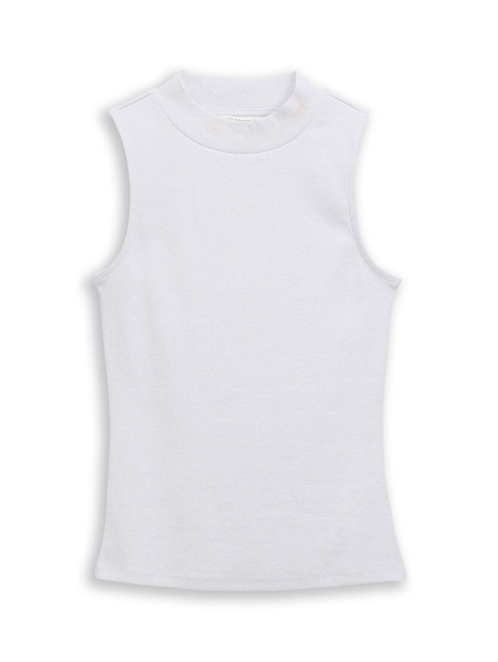 TOM TAILOR Denim Trägertop T-Shirt Slim Fit Top mit Glitzer-Effekt günstig online kaufen