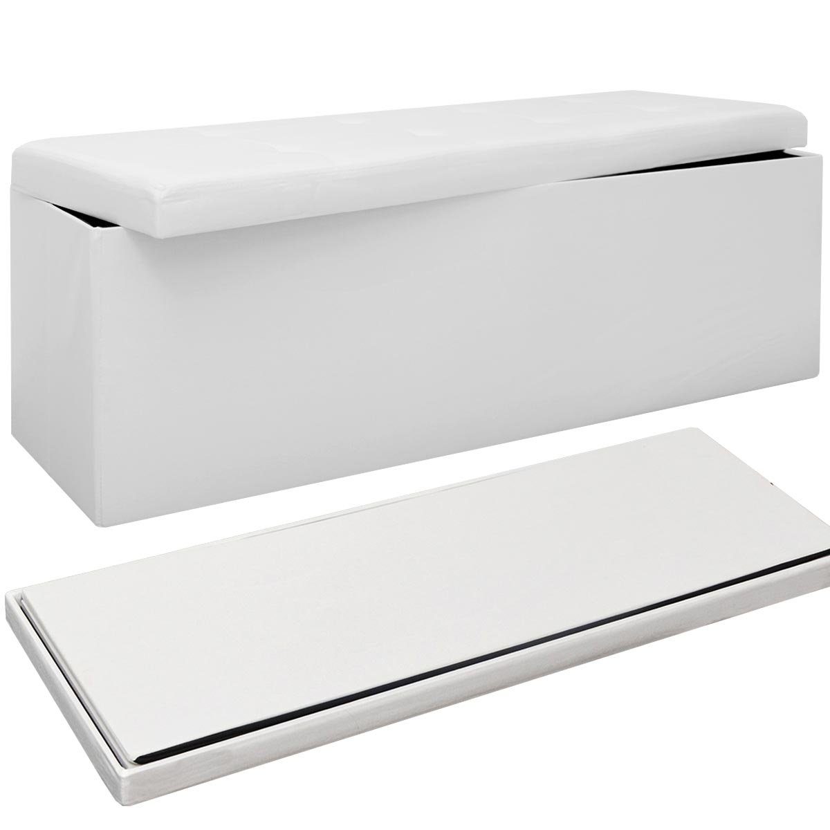 DuneDesign Sitzbank mit Stauraum - 110x38x38 Polsterbank mit Aufbewahrungsb günstig online kaufen