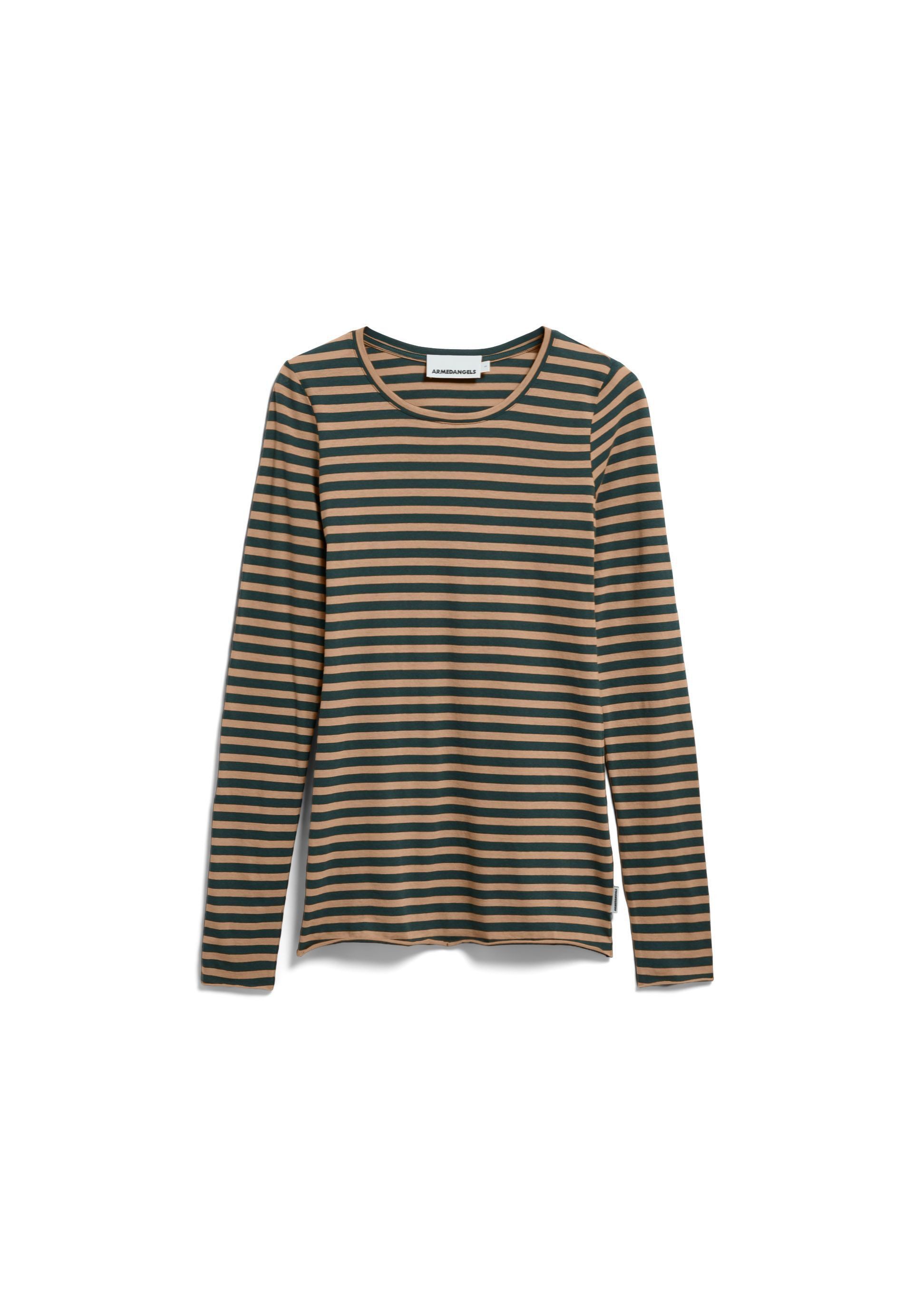 Armedangels Longsleeve EINIAARA STRIPES Longsleeve aus Bio-Baumwolle Slim Fit