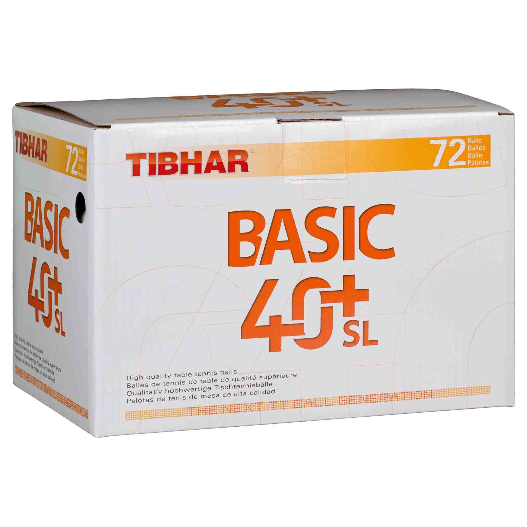 Tibhar Tischtennisball Tibhar Ball SL 72er 40+ Basic