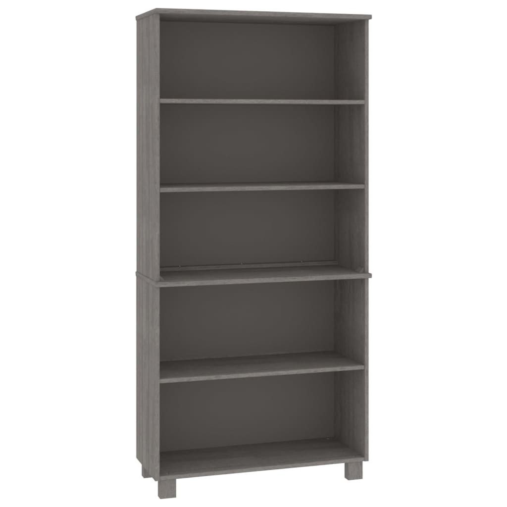 vidaXL Highboard Highboard HAMAR Massivholz Kiefer Hellgrau (2 St)