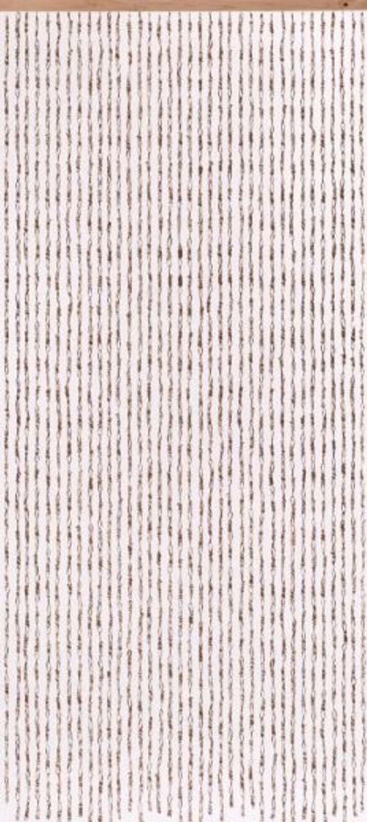 CONACORD Türvorhang Decona Ceylon Dekovorhang braun, Hakenaufhängung, halbtransparent, 90 x 200 cm, Papier - elegant schwingend