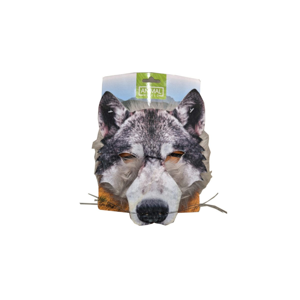 Toi-Toys Kostüm ANIMAL WORLD Tier Maske mit Kunstpelz
