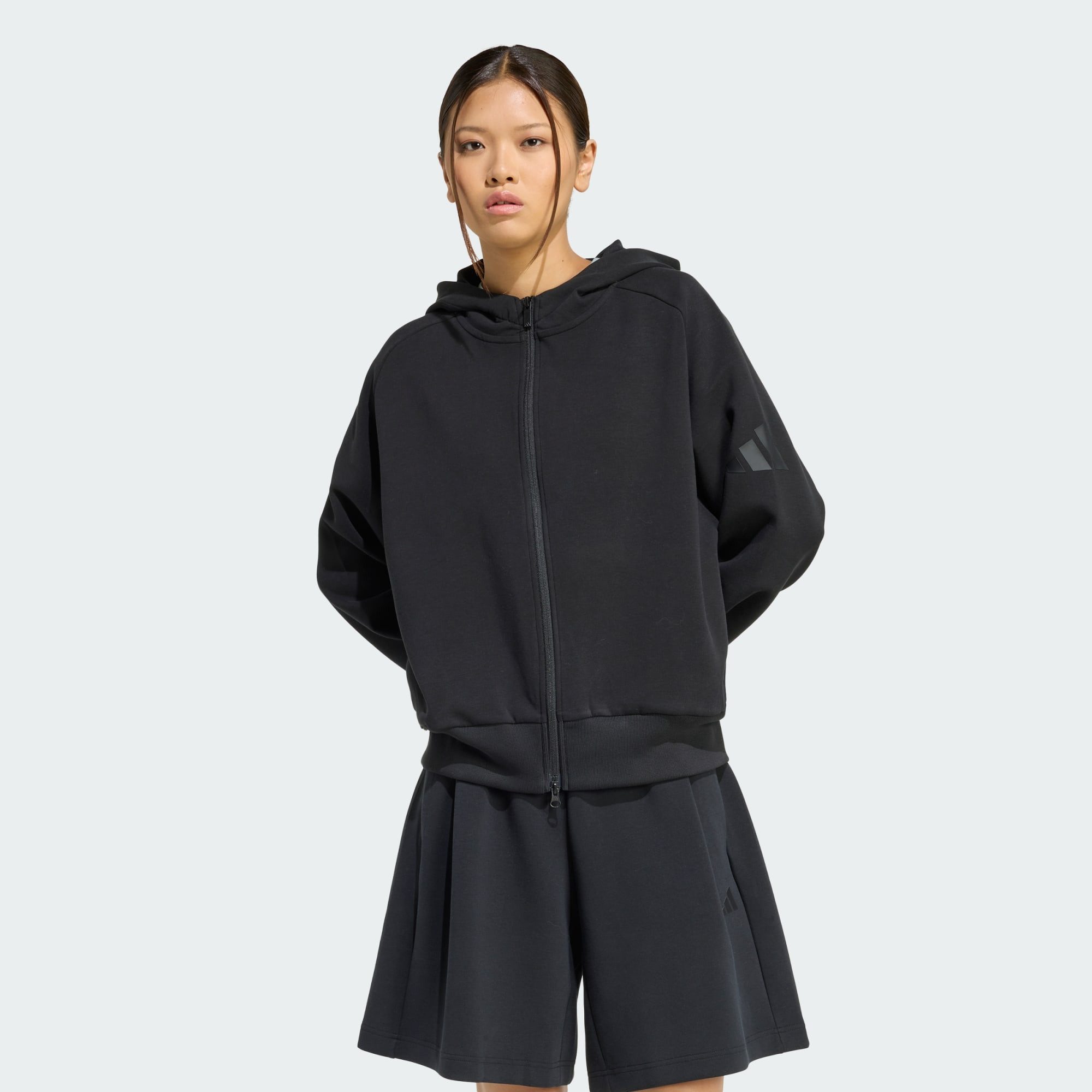 adidas Sportswear Funktionsjacke SOFT LUX KAPUZENJACKE, REISSVERSCHLUSS (1-St)
