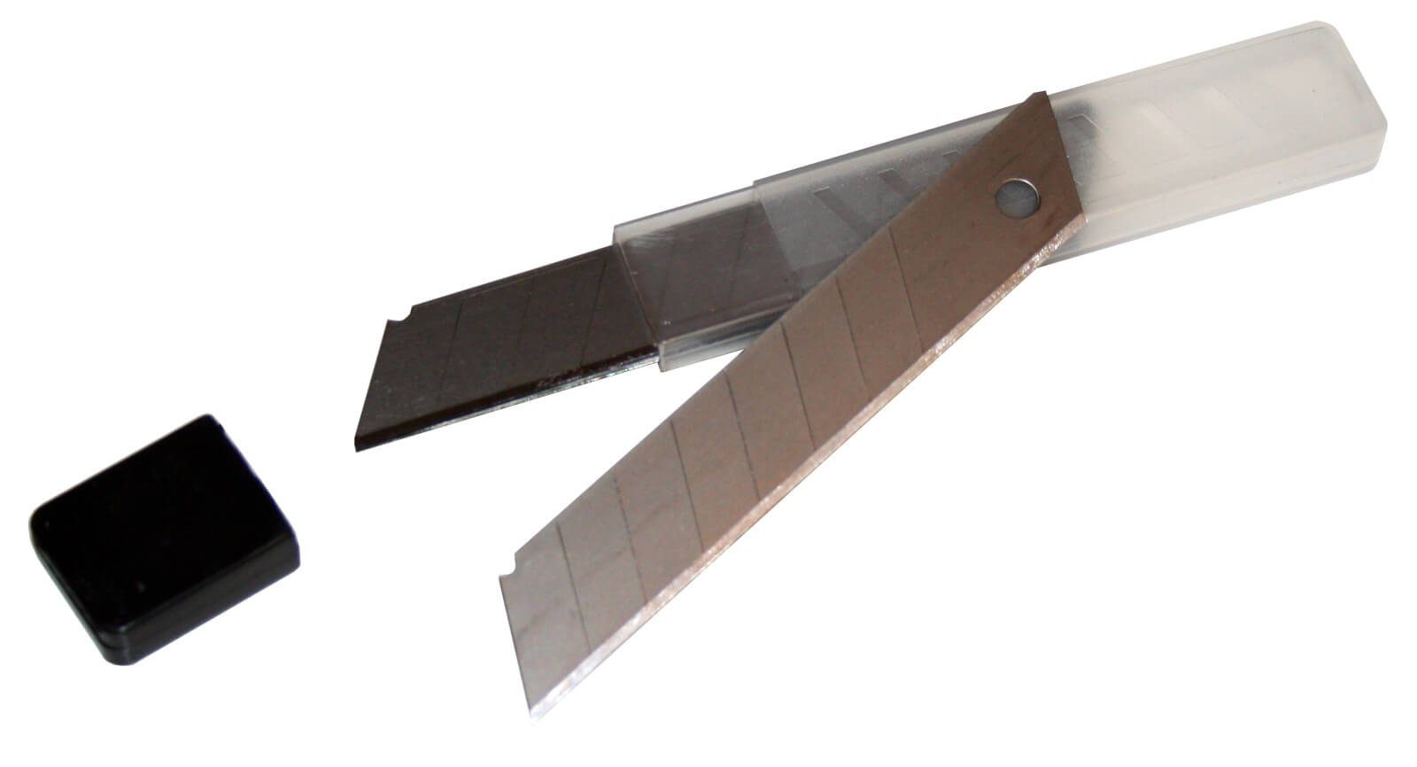 peveha24 Cuttermesser Teppichmesser Cutter im Köcher Abbrechklingen (10 mit Stück)