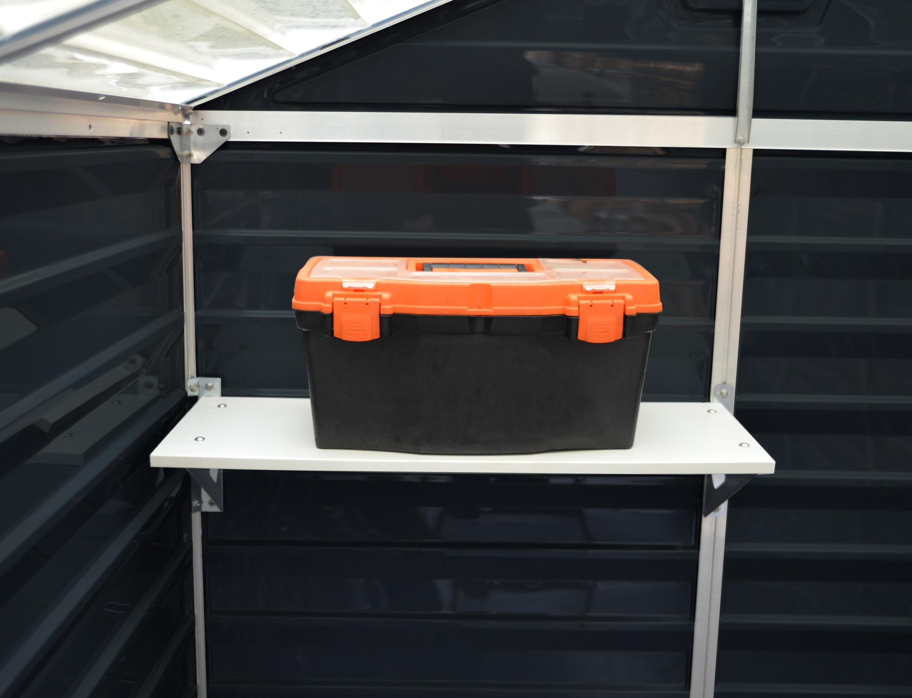 Palram - Canopia Gerätehaus Skylight, BxT: 185x379 cm, mit lebenslang widerstandsfähigen Wandpaneelen