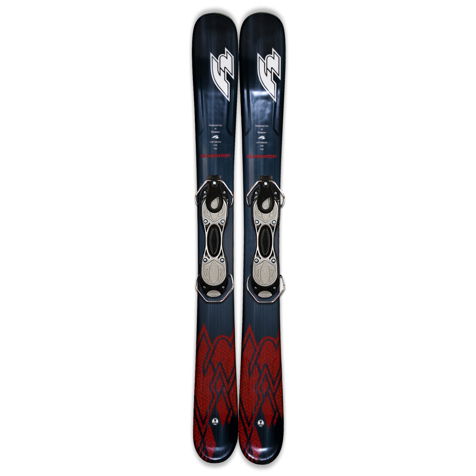 F2 Ski F2 Snowblades 99cm Set mit Bindung Ski Kurzski – Bindung/Ski wählbar
