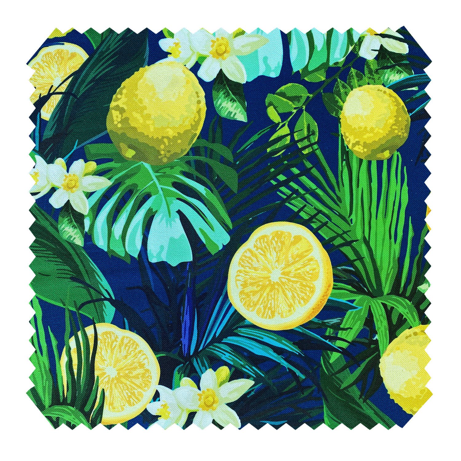 novely® Stoff OXFORD 210D D215 Lemon Night Printstoff Outdoor, Wasserabweisend, Outdoor, Meterware, 1lfm