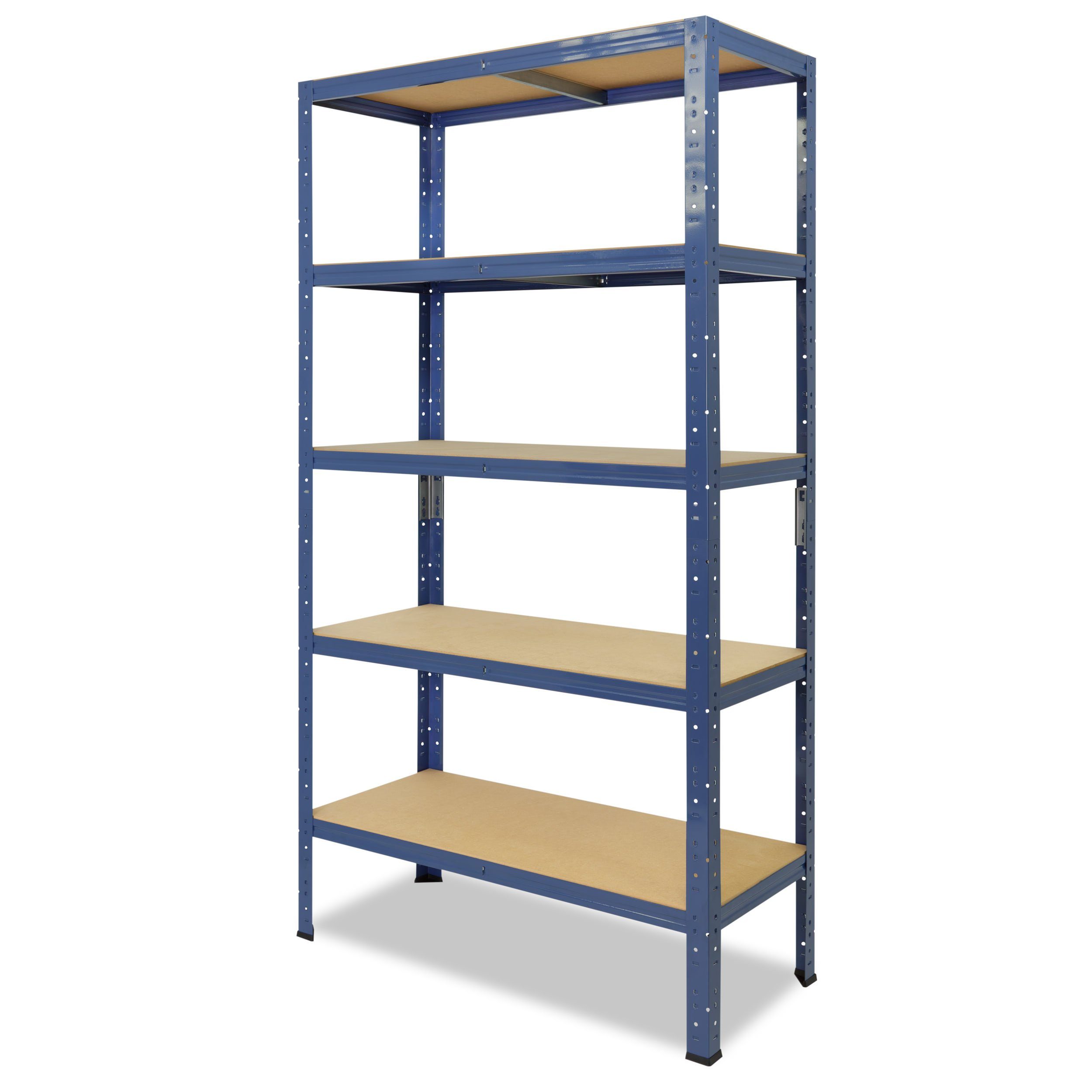 shelfplaza mit oder 175kg blau, HOME, Garagenregal, Steckregal 5 Metallregal als Metall 200x120x40cm Schwerlastregal Kellerregal, Böden, Werkstattregal Tragkraft Lagerregal, mit