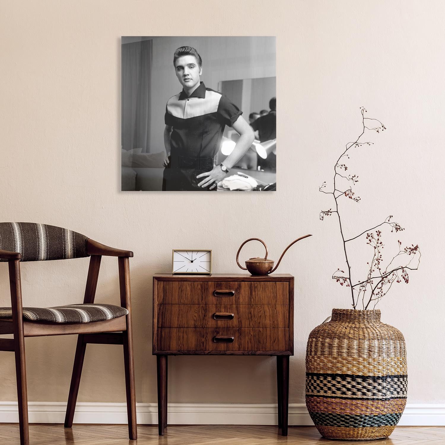 queence Acrylglasbild Elvis, Film, Filmfiguren, Filmszene, Foto, Mann, Portrait, Schwarz-Weiß, Stars, Fine Art-Print in Galeriequalität