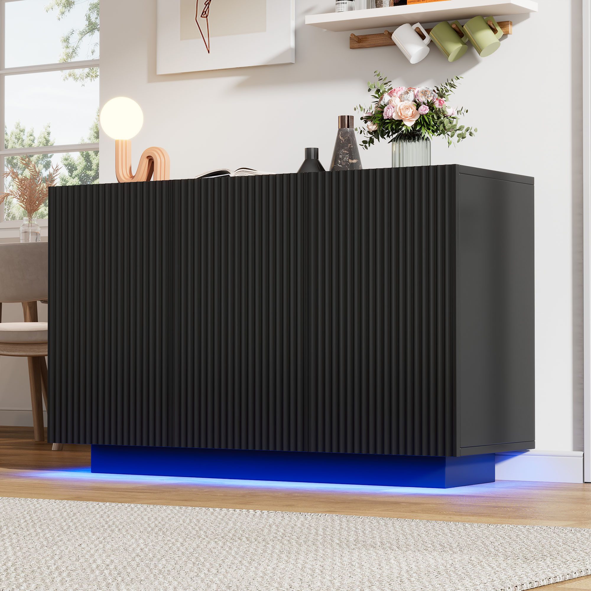 HAUSS SPOLE Sideboard Kommode mit Beleuchtung günstig online kaufen