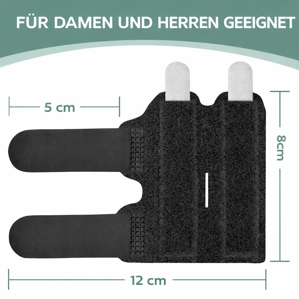 COOL-i ® Fingerbandage Verstellbare Fingerschiene mit 2 Metallschienen, 2 Stück, Fingerstütze zur Ruhigstellung, atmungsaktiv, Universalgröße