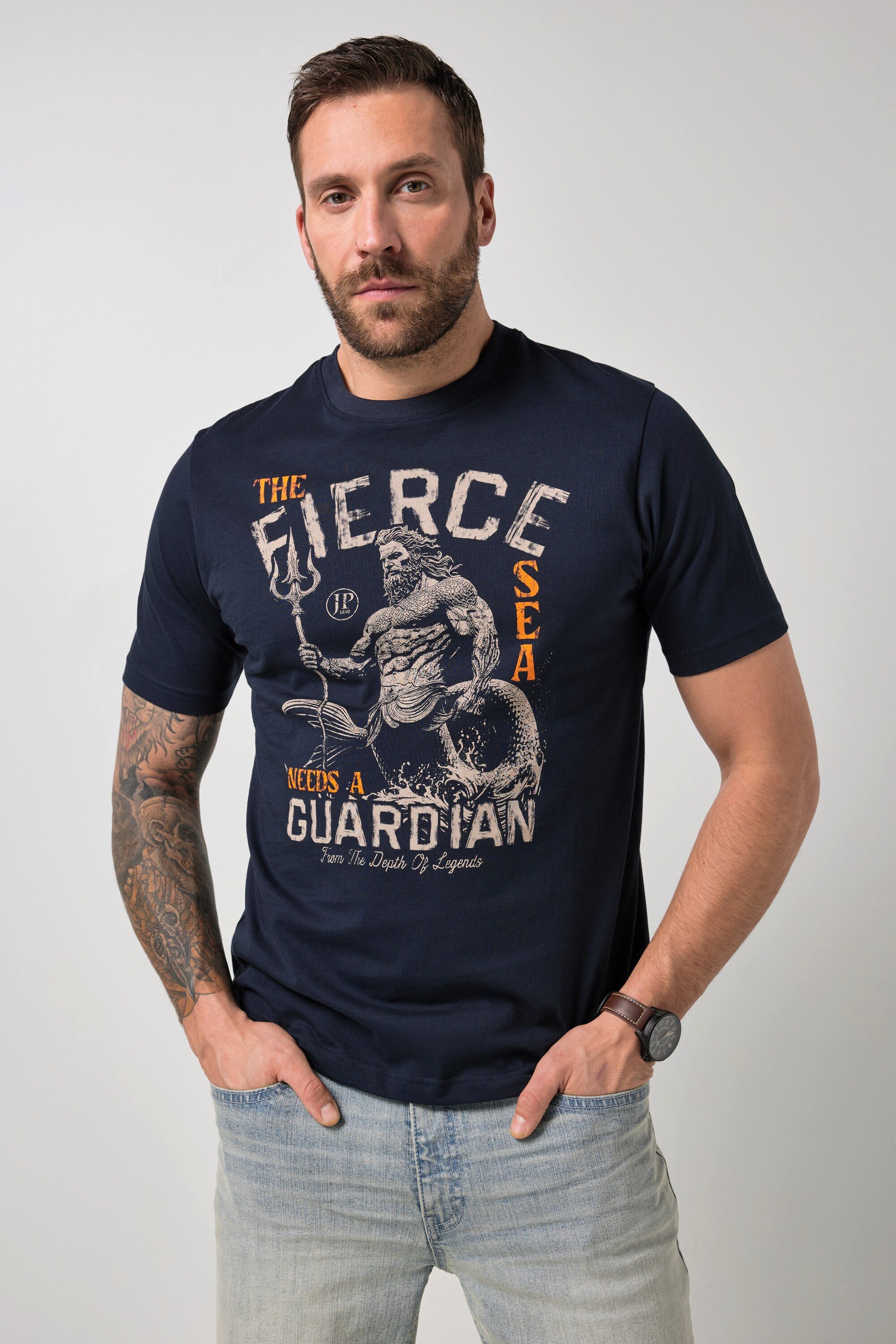 T-Shirt T-Shirt Halbarm Print bis 8 XL