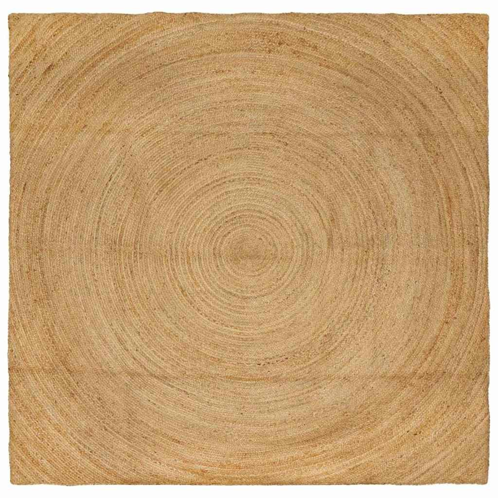 vidaXL Teppich Bereichsteppiche Natur 240 x 240 cm Jute
