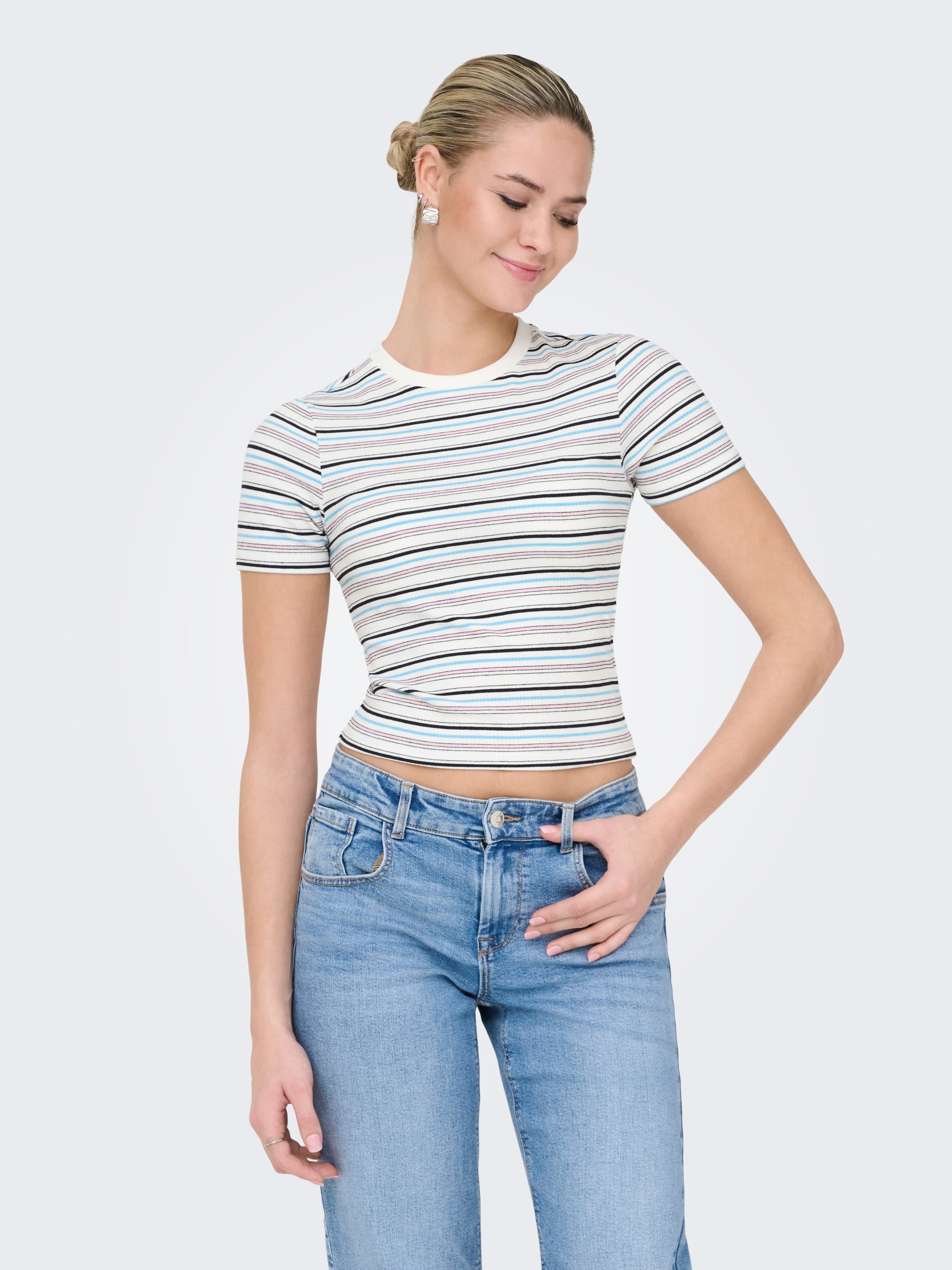 ONLY Kurzarmshirt ONLLUPE S/S STRIPE TEE JRS günstig online kaufen