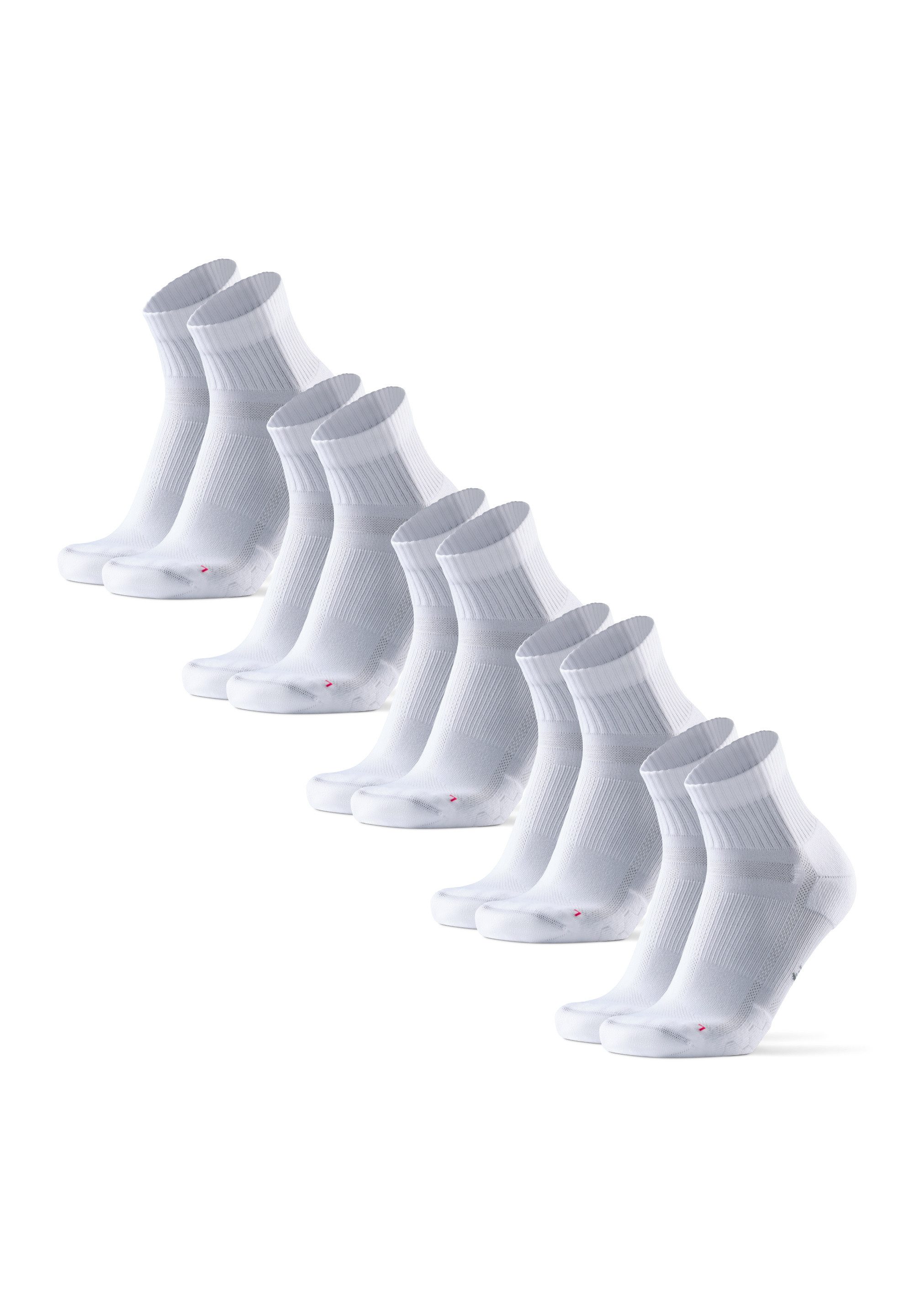 DANISH ENDURANCE Basicsocken Long Distance (5-Paar) rutschfeste Sportsocken, Ideal für Läufer, Anti-Blasen
