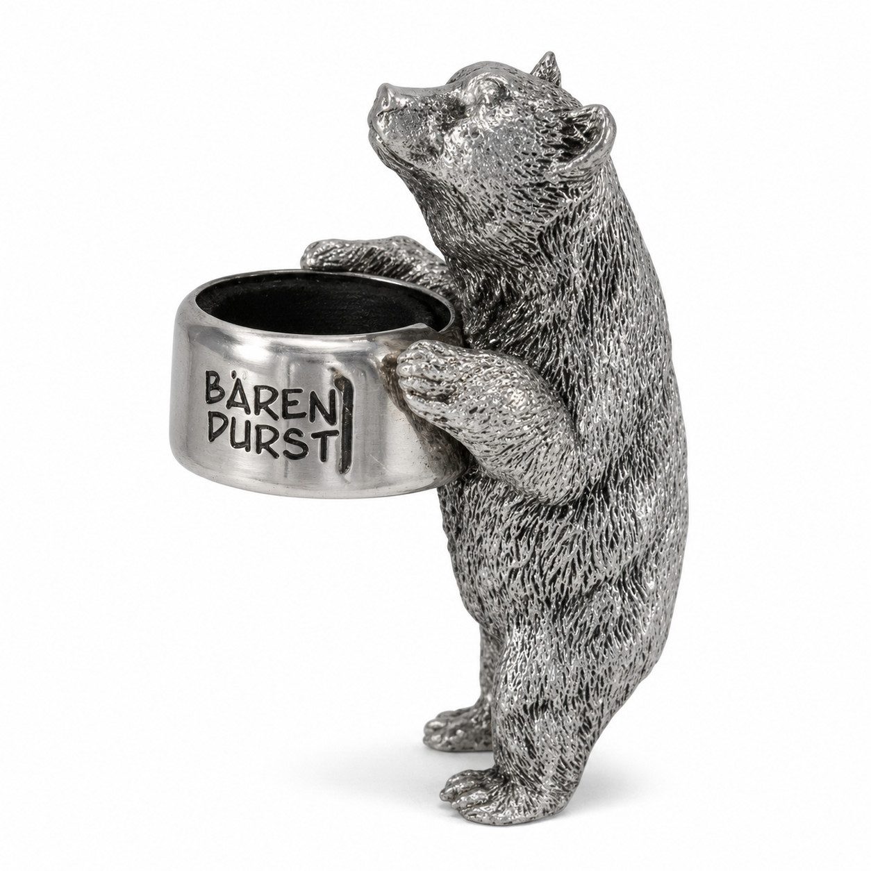 Gehlmann Flaschenverschluss Flaschenring Bär Silber - Bärendurst