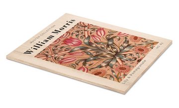 Posterlounge Holzbild William Morris, Lily & Pomegranate No. 83, Schlafzimmer Orientalisches Flair Malerei