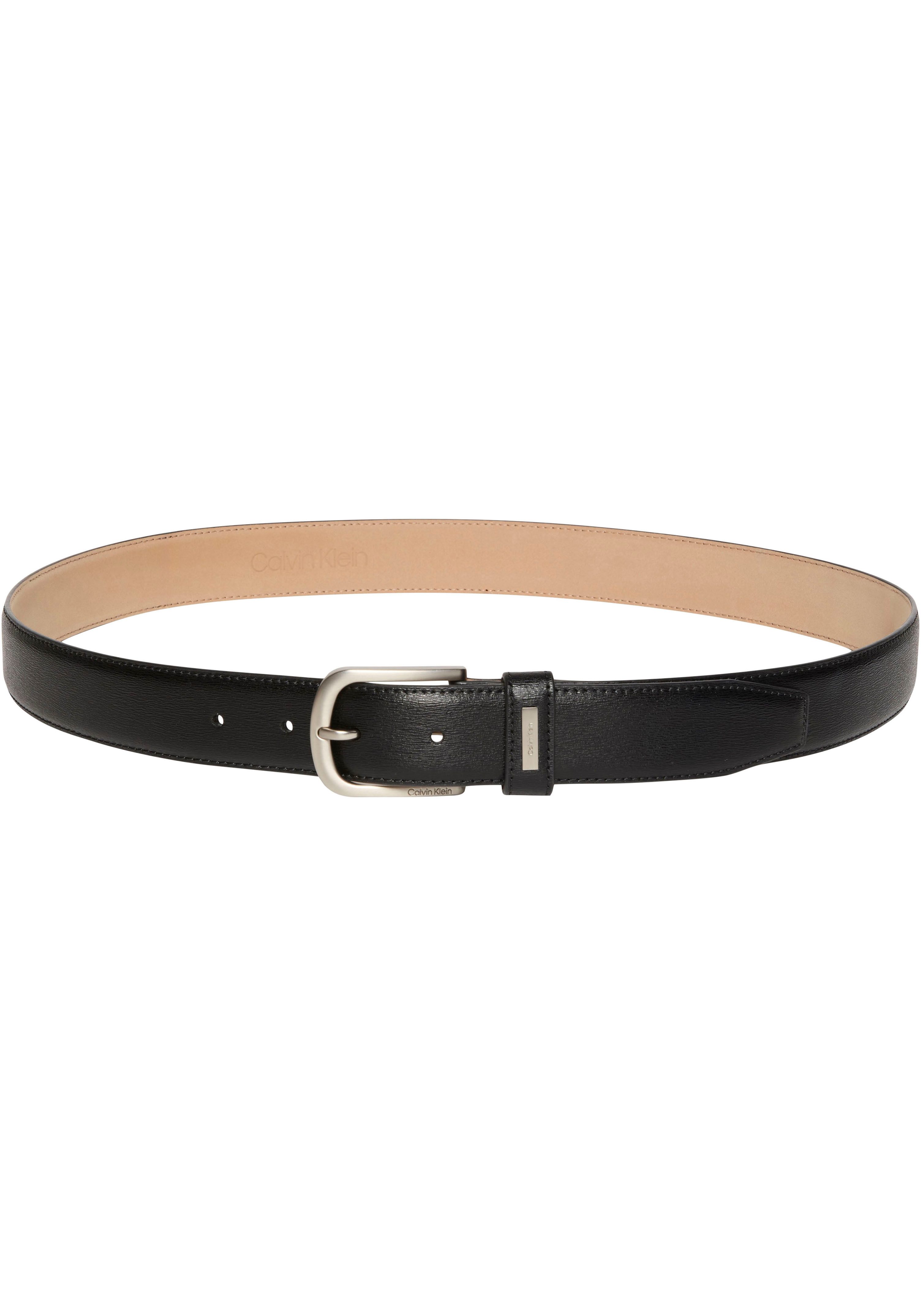Calvin Klein Ledergürtel CASUAL PIN BUCKLE 32MM FIXED Größenverstellbar mit Metallschließe