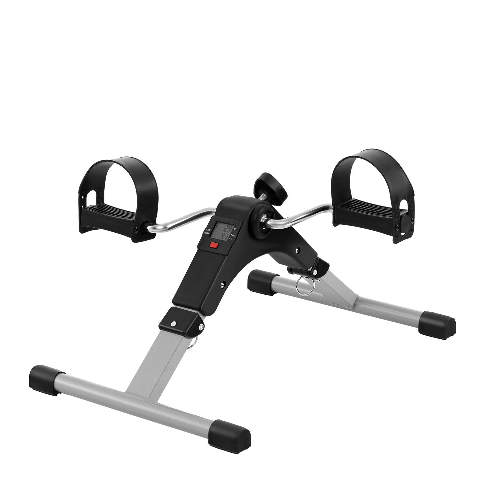 COSTWAY Mini-Heimtrainer, klappbar Mini-Bike mit verstellbarem Widerstand & LCD-Display