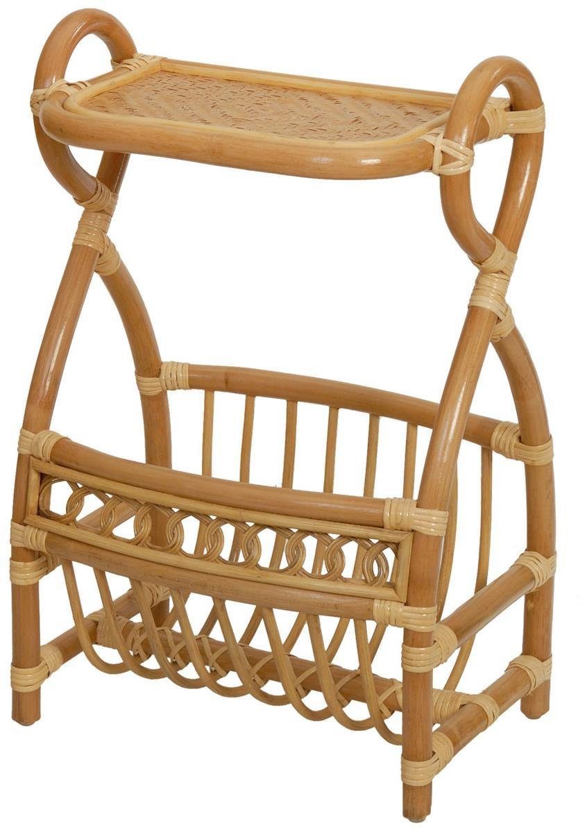 Krines Home Zeitungsständer Klassischer Zeitungsständer mit Ablage Magazinsammler aus Natur-Rattan, mit Ablage. € 72,50