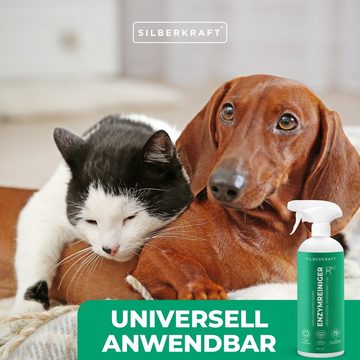 Silberkraft Geruchsentferner Enzymreiniger (1-St), Katzen- und Hundeurin sowie Tiergerüche