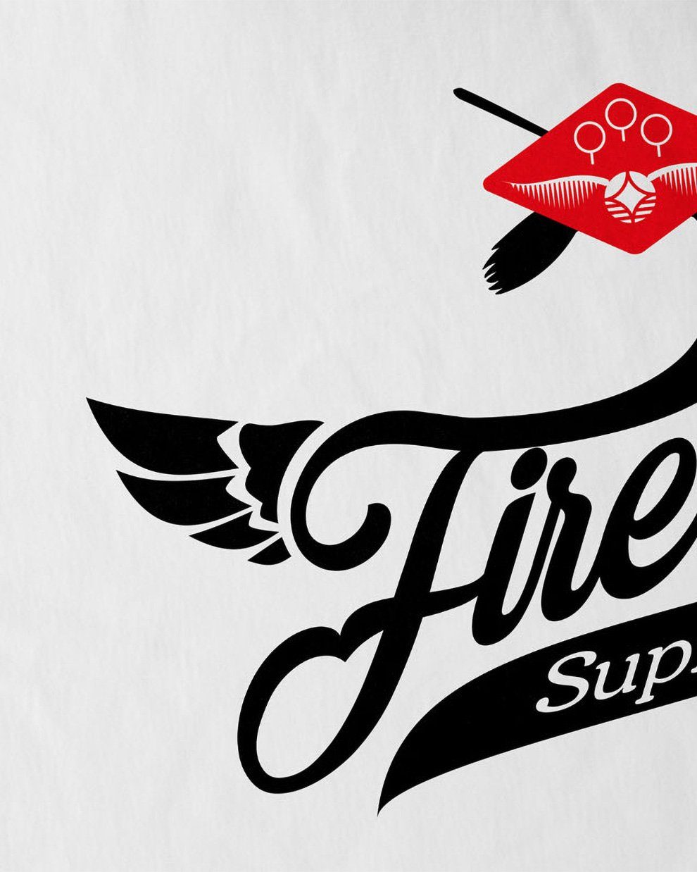 style3 Print-Shirt Herren T-Shirt Firebolt T-Shirt Supreme weiß