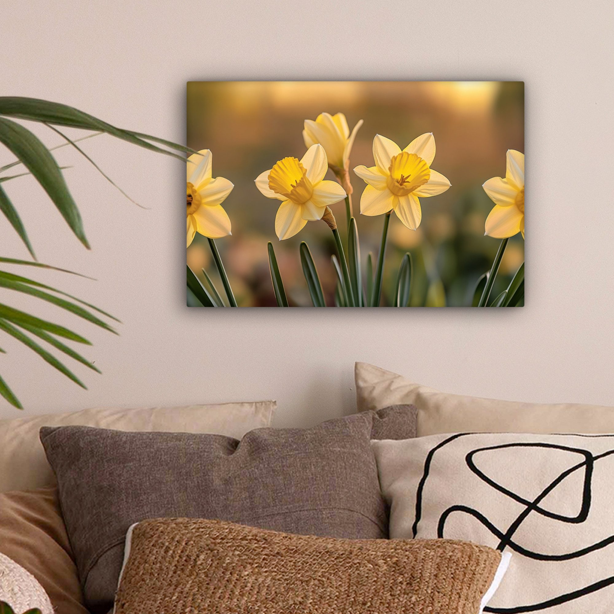 OneMillionCanvasses® Leinwandbild Blumen - Gelb - günstig online kaufen